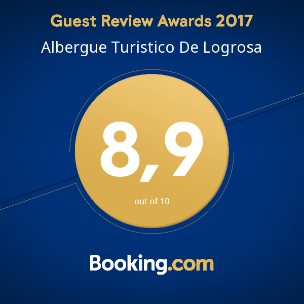 Puntuación en booking Albergue turístico de Logrosa